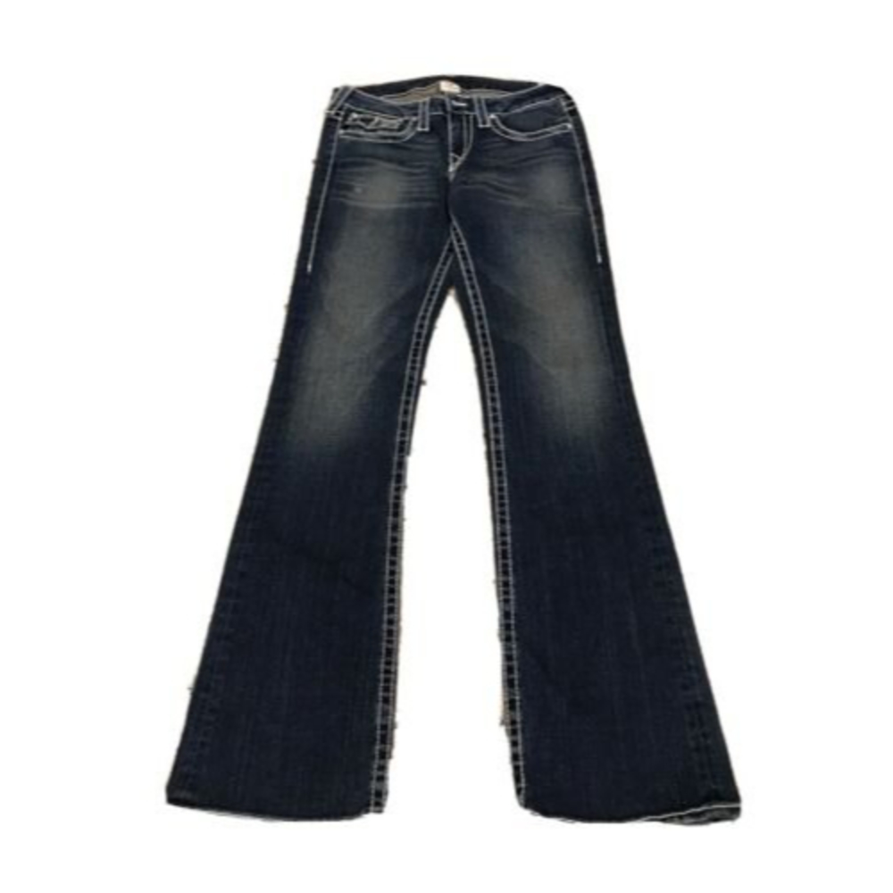 True Religion Becky Jeans Size 30 RN 112790 Flap pocket  Light Distressi…